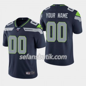 Seattle Seahawks Tröjor Custom Nike Blå 100th - Herr